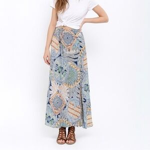FLYNN SKYE Wrap It Up Maxi Skirt in Mind Blown